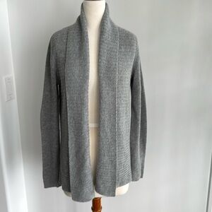 Theory grey cashmere cadigan